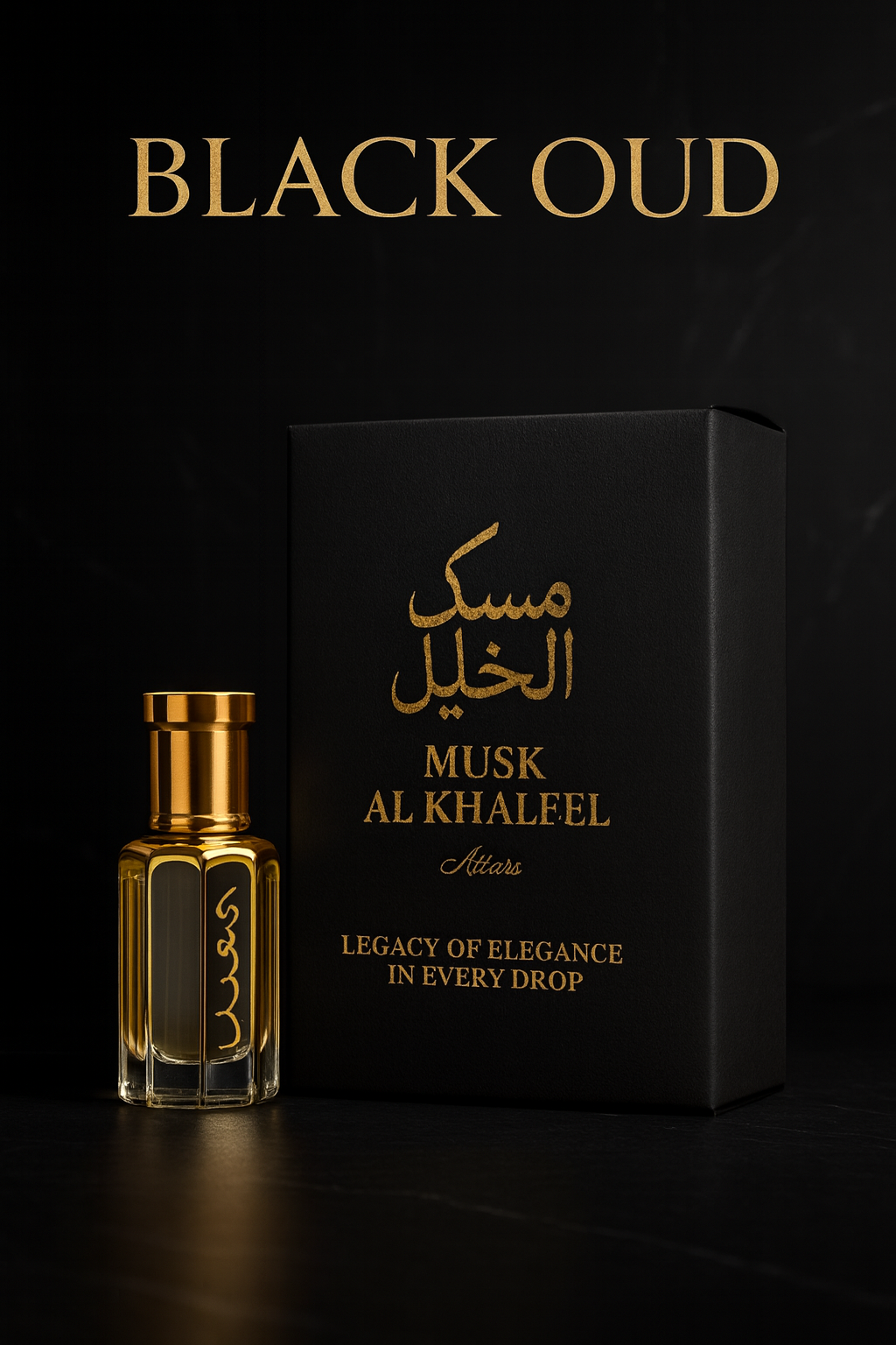 Black Oud 12ml – Deep, Smoky & Royal
